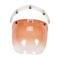 thumbnail image 2 of Visera repuesto para cascos, accesorios transparentes, fácil instalar, cubierta facial para cascos, lente para entusiastas las motocicletas. Marrón, 2 of 8