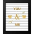 thumbnail image 2 of Amori, Miyo 12x14 Black Modern Framed Museum Art Print Titled - You Me And Cupid, 2 of 5