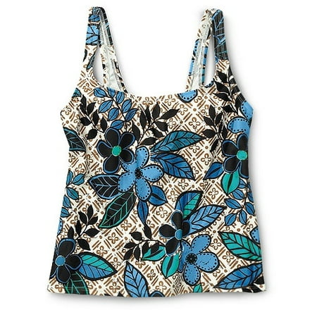 Women's Plus Anna Print Tankini Top