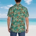 thumbnail image 4 of Pofeuu Autumn Maple Leaves 1 Print Hawaiian Shirt for Men Sleeves Casual Button Down Summer Beach Dress Shirts T-Shirts,XX-Large, 4 of 7