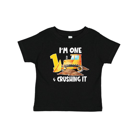 Inktastic I'm 1 and Crushing It Construction 1st Birthday Boys or Girls Baby T-Shirt