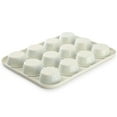 thumbnail image 3 of Martha Stewart Everyday Color Bake 12 Cup Nonstick Steel Muffin Pan in Linen, 3 of 6