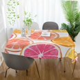 thumbnail image 3 of Yayeee Tablecloths 54" x 54" Rectangle Wrinkle Resistant Party Table Cover, Orange Grapefruit Slices, 3 of 8