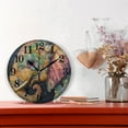 thumbnail image 2 of Bohemia Art Elephant Silent Wall Clock 10" Non-Ticking Battery Clock, 2 of 7