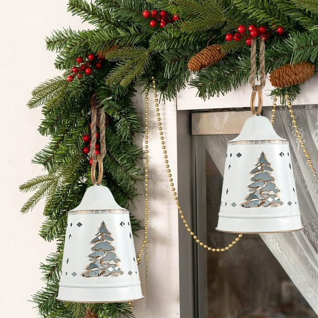 Adornos Navideños, Adornos Navideños, Regalos Navideños Campanas Navideñas Decoraciones Ambientes de Hierro Adornos Para Decorar El Árbol de Navidad Colgantes Creativos Campana de Hierro