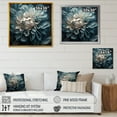 thumbnail image 4 of Designart Blue And White Dahlia Flowers I Canvas Wall Art, 4 of 5