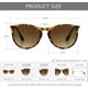 thumbnail image 5 of Gafas de sol redondas retro para hombres y mujeres, estilo clásico de diseñador retro, 5 of 5