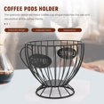 thumbnail image 4 of Cesta para almacenar cápsulas de café Cesta para tazas de café Organizador de cápsulas de café Soporte para cápsulas de café Accesorios para café (negro), 4 of 8