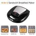thumbnail image 1 of Amdohai Breakfast Maker US Standard 110V Household Stainless Steel Sandwich Multifunctional Waffle Heating Electric Baking Pan Steak Panini Bread Maker, 1 of 8