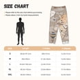 thumbnail image 4 of Lsque World Map With Animals Print Women's Pajama Pants, Lounge Pant - Comfortable Home Wear,Elastic Waistband, Stylish Design-Large, 4 of 9