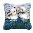 thumbnail image 1 of CNKOO Kits de Crochet de Loquet Housse de Coussin Kit de Fabrication 17x17” - Chat, 1 of 6