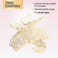 thumbnail image 4 of Scunci Faux Pearl Butterfly Claw Clip, Pearl, 1 Count, 4 of 7