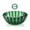 Emerald, variant on Guzzini Dolcevita Bowl XL Blue 11.8 inches / 30 cm Bio-Based Plastic Turquoise Serveware Outdoor Indoor Use Salad Centerpiece Fruits