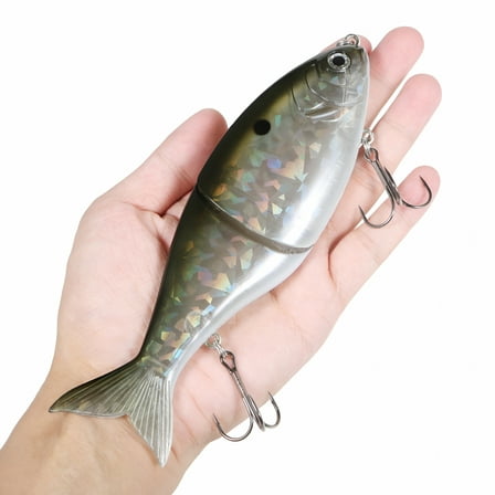 BESTSKY Glider Fishing Lures 178mm Glide Bait Jointed Swimbait Artificial Hard Baits Lures with Treble Hooks Fishing Accessory Color 13