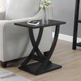 thumbnail image 4 of Newport Criss-Cross Chairside End Table in Black Wood Finish, 4 of 6