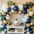 thumbnail image 4 of 129pcs Navy Blue Balloons Different Sizes 18 12 10 5 Inch, Latex Balloon Garland Arch Kit for Birthday Party Graduation Baby Shower Wedding Holiday Balloon Decoration, 4 of 14