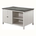 thumbnail image 4 of Furniture of America Ablania Wood 5-Piece Counter Dining Table Set in Off White, 4 of 17