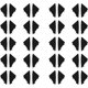thumbnail image 1 of 40x Tapa de moldura de esquina triple de parachoques de automóvil para 3 Axela 2014-2016, 1 of 5