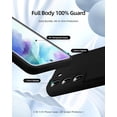 thumbnail image 2 of [3 in 1 for Samsung Galaxy S21 FE 5G Case, with Screen Protector, [Upgraded Enhanced Camera Protection][Microfiber Lining] Shockproof Liquid Silicone Phone Case. (Black), 2 of 12