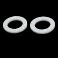 thumbnail image 2 of 19mmx12mmx2mm Round Shaped Flat Washer Gasket Ring White 30pcs, 2 of 5