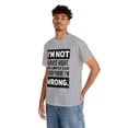 thumbnail image 5 of DJH Apparel | I Am Not Always Right Funny / Comical Unisex T-shirt, 5 of 7
