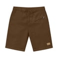 thumbnail image 5 of JUUYY Mens Shorts Casual Elastic Waist Drawstring Straight Roll-Up Hem Shorts Loose Lightweight Summer Beach Shorts with Pocket Brown S, 5 of 6