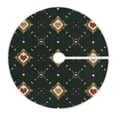 thumbnail image 5 of Lattice Hearts Christmas Tree Skirt Xmas Tree Skirt Christmas Decorations Indoor for Holiday Party Decorations, 5 of 6