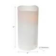thumbnail image 2 of Led Wave Top Unscented White Candle With Timer 3X6" - Set of 3, 2 of 3