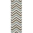 thumbnail image 2 of SAFAVIEH Chatham Wilfred Geometric Wool Runner Rug, Ivory/Dark Gray, 2'3" x 9', 2 of 10