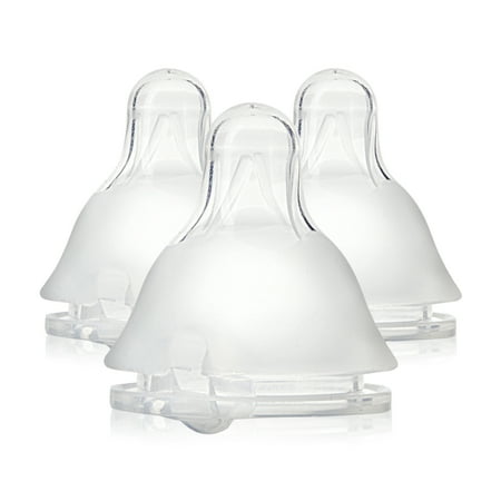 Evenflo Balance + Standard Neck BPA-Free Silicone Slow Flow Baby Bottle Nipples - 0 Months+, 3ct