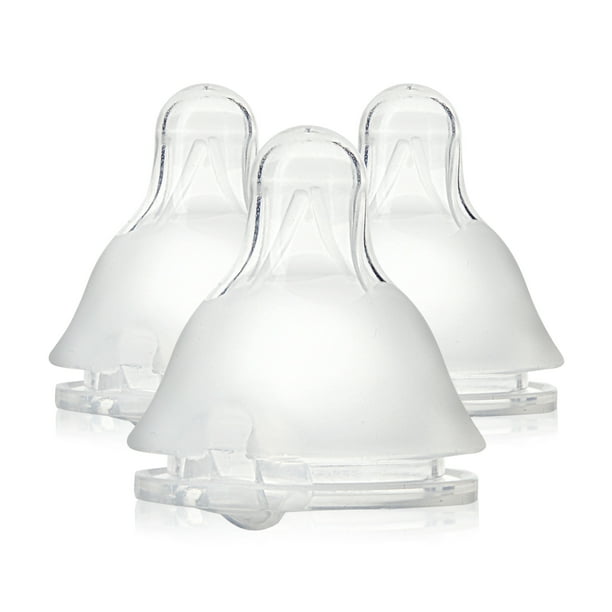 Evenflo Balance + Standard Neck BPAFree Silicone Slow Flow Baby Bottle Nipples 0 Months+, 3ct