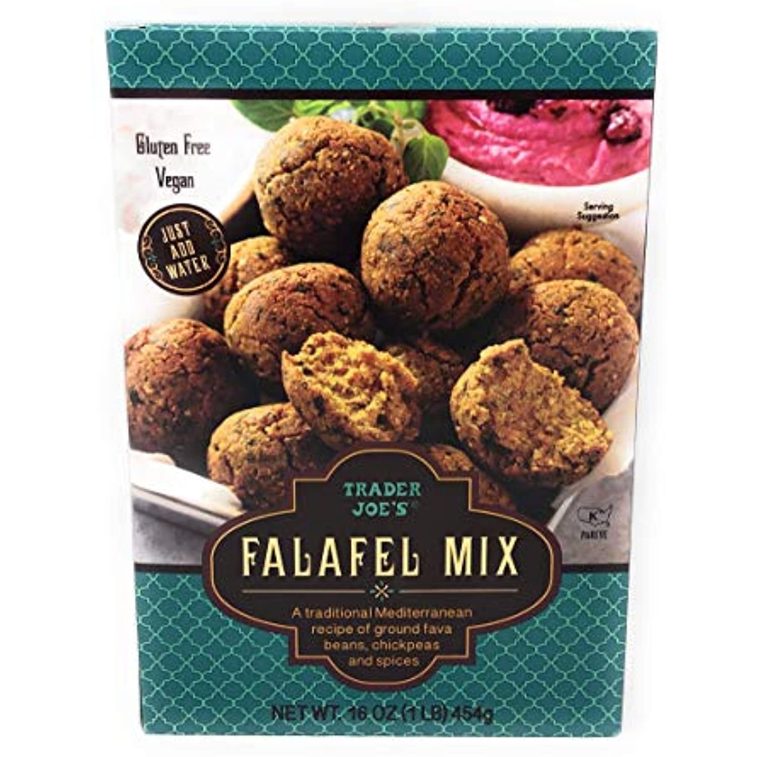 TJ Gluten Free Falafel Mix 16 Ounces Pack Of 2