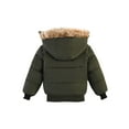 thumbnail image 2 of Seyurigaoka Little Boys Hooded Puffer Jacket, Thick Long Sleeve Winter Warm Coat with Pockets, 2 of 7
