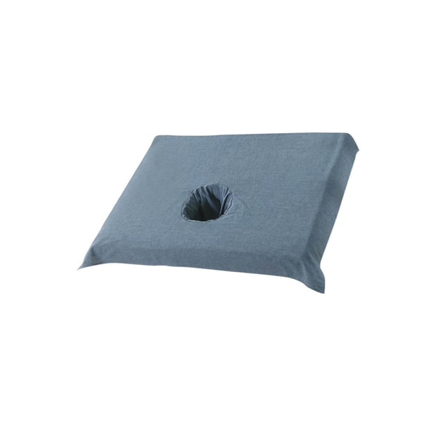 serony Housse de Demi-Table de SPA en Coton Serviette pour Trou de Visage de Lit de Salon de Beauté Bleu Marine