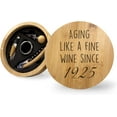 thumbnail image 1 of Custom Birth Year 1925 Wine Set Gift For 99th Birthday, Unique Gift Ideas For Turning 99, Wine Accessory For Mother's Day Father's Day Retirement, 1 of 1