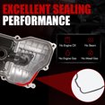 thumbnail image 6 of MITZONE Upgrade Aluminum Valve Covers Compatible with Toyota Camry Highlander Sienna Solara Avalon 2002-2010 2.4L 3.0L 3.3L V6 Gas, 6 of 7