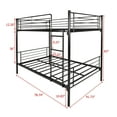 uhomepro Twin Over Twin Bunk Bed, Metal Bunk Beds for Kids Adults Teens
