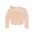 thumbnail image 4 of TiaoBug Kids Girls Sparkly Sequins Ruffled Short Coat - Birthday Party Wear Pink 12, 4 of 5