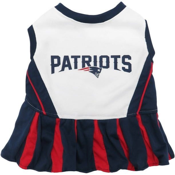 Pets First Nfl New England Patriots Cheerleader Outfit 3 Sizes Pet Dress Available Licensed Dog Outfit Walmart Com Walmart Com