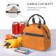 thumbnail image 5 of Fotbe Orange Glitter2 Bolsa de Almuerzo con Estampado, Lonchera Aislada, Contenedores de Comida Reutilizables Tipo Cooler a Prueba de Fugas, 5 of 7