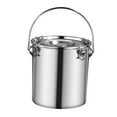 thumbnail image 2 of deevoka Stainless Steel Sealed Bucket Airtight Food Bucket for Hotel Commercial Home 20 cmx20 cm, 2 of 9