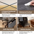 thumbnail image 6 of Edx L Shaped Computer Desks, 50 Inch Gaming Table, PC Writing Workstation for Home Office, Dorm and Small Spaces, Gray, 6 of 9
