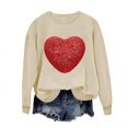 thumbnail image 2 of Meichang Chandails en Molleton Mignons pour Femmes, Chandail en Molleton de la Saint-Valentin, Chandail en Molleton Graphique Drôle d'Amour, Manches Longues, Col Rond, Décontracté, Vacances, 2 of 4