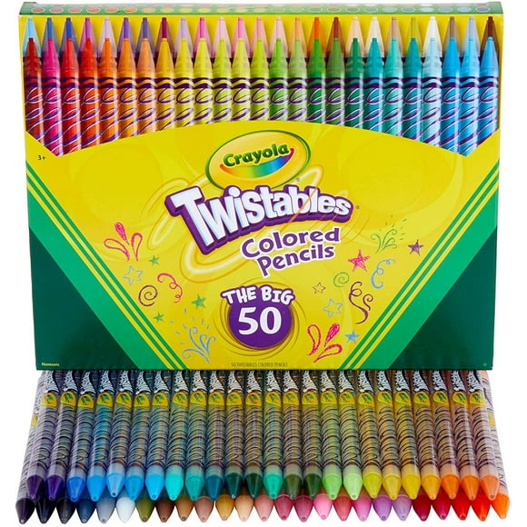 Lápices de colores Crayola Twistables con 50 lápices