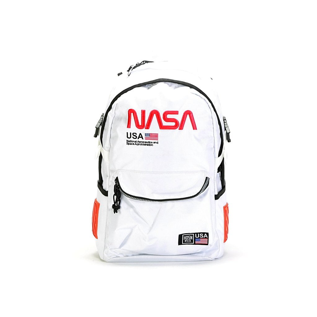 White nasa backpack