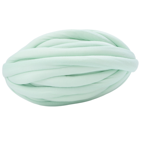 Hilo de lana grueso, hilo de lana súper voluminoso, hilo para tejer a mano, hilo para tejer con los brazos verde claro