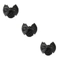 thumbnail image 1 of Wweixi Professional Hair Plate Mesh Pocket Featuring Convenient Snood Net Elegant Two Bows-black 3Set, 1 of 6