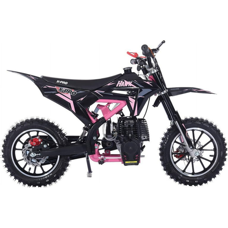 X-Pro 40cc Gasoline 4Stroke Mini Dirt Bike, Hawk Upgrade w/ Pull