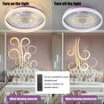 thumbnail image 5 of LiviNest Ceiling Fan with Light Dimmable LED: Modern Thin Embedded Installation - 6 Speed Remote Control & App Smart Home Bedroom Lighting for Quiet Sleep Environment, 5 of 6