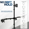 thumbnail image 5 of VIVO Quad Computer Monitor Desk Mount, 1 Ultrawide to 49", 3 Standard to 27", 5 of 8